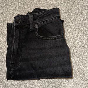 american eagle skinny black ripped jeans